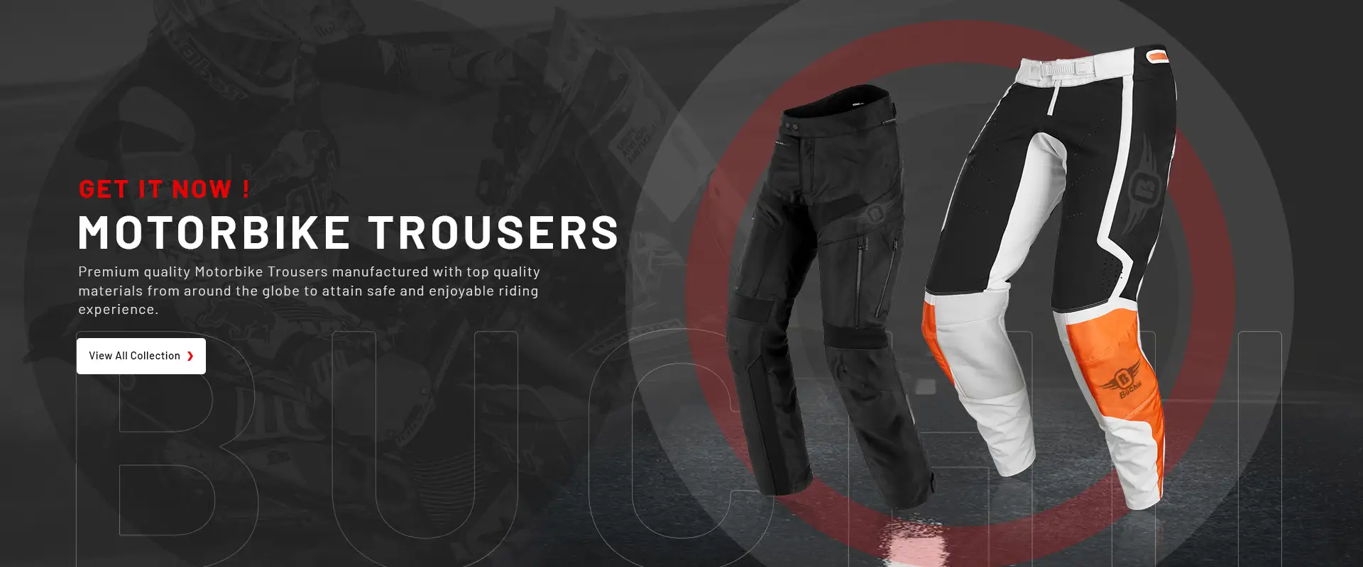 Exclusive Leather Motorbike Biker Trousers Motorcycle With CE Sports Racing  Armour Sliders | Bike Wear Direct